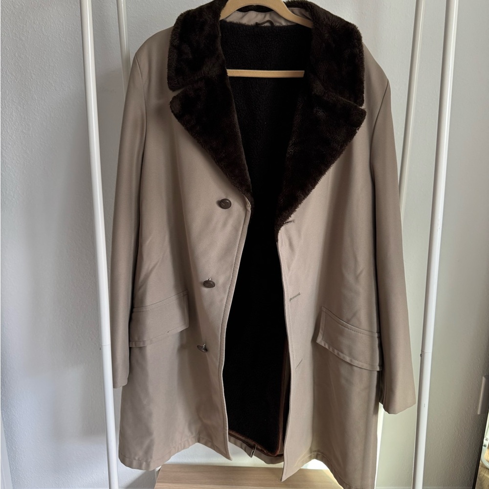 Vintage Sears Coat w/ Faux Fur Collar | Classic Outerwear